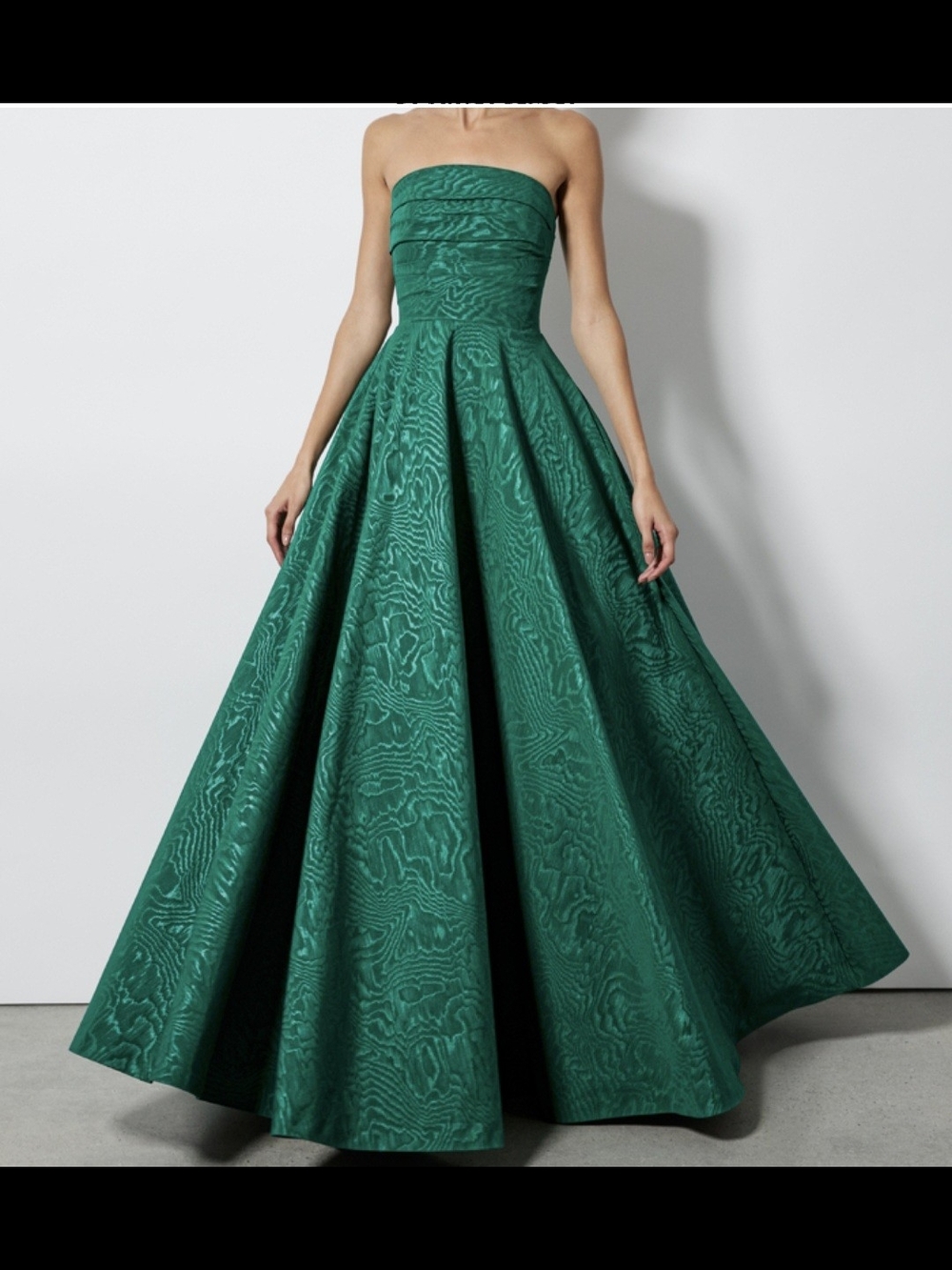 Strapless Emerald Ball Gown Dress